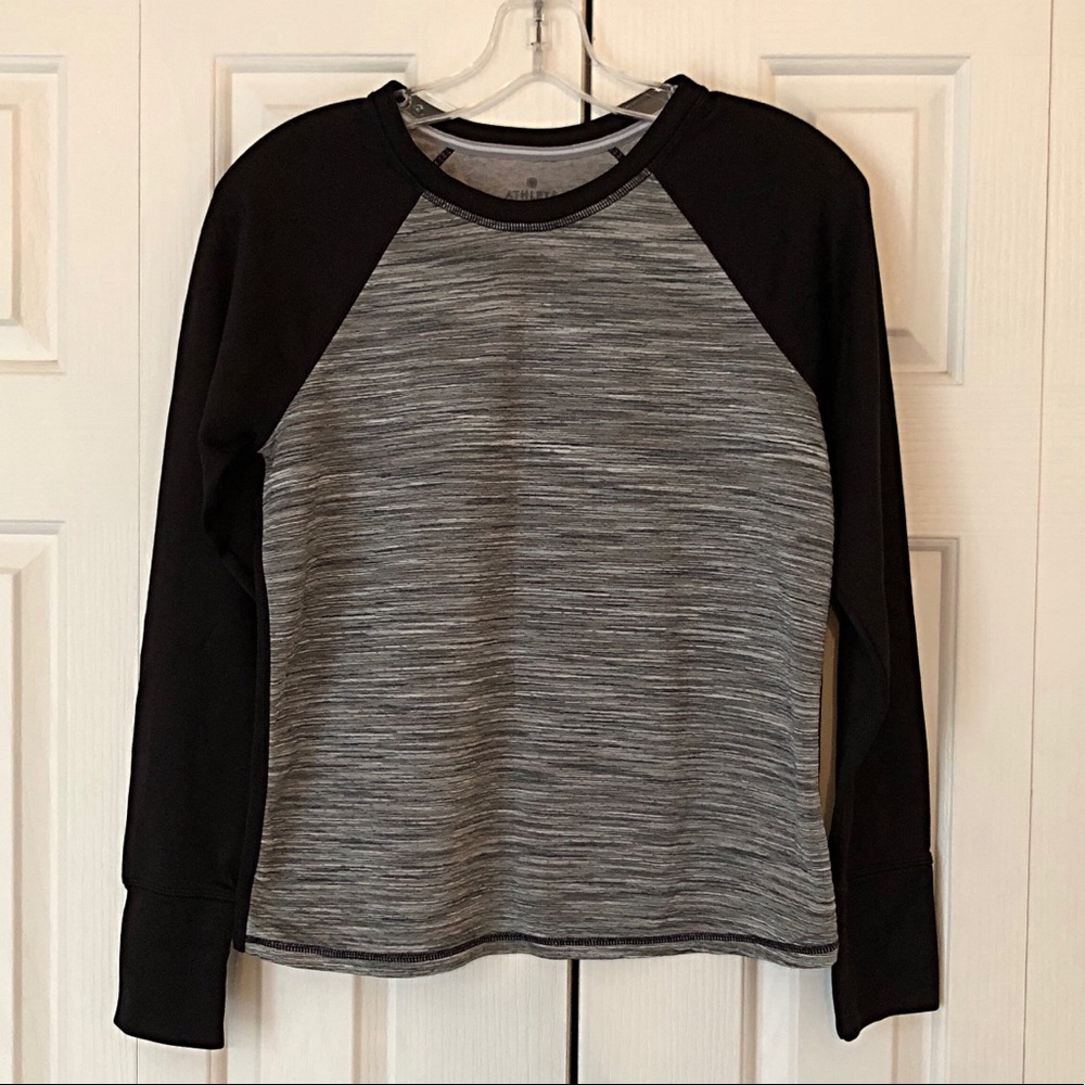 Athleta Snowscape Quilted Pullover Sweatshirt Sz S